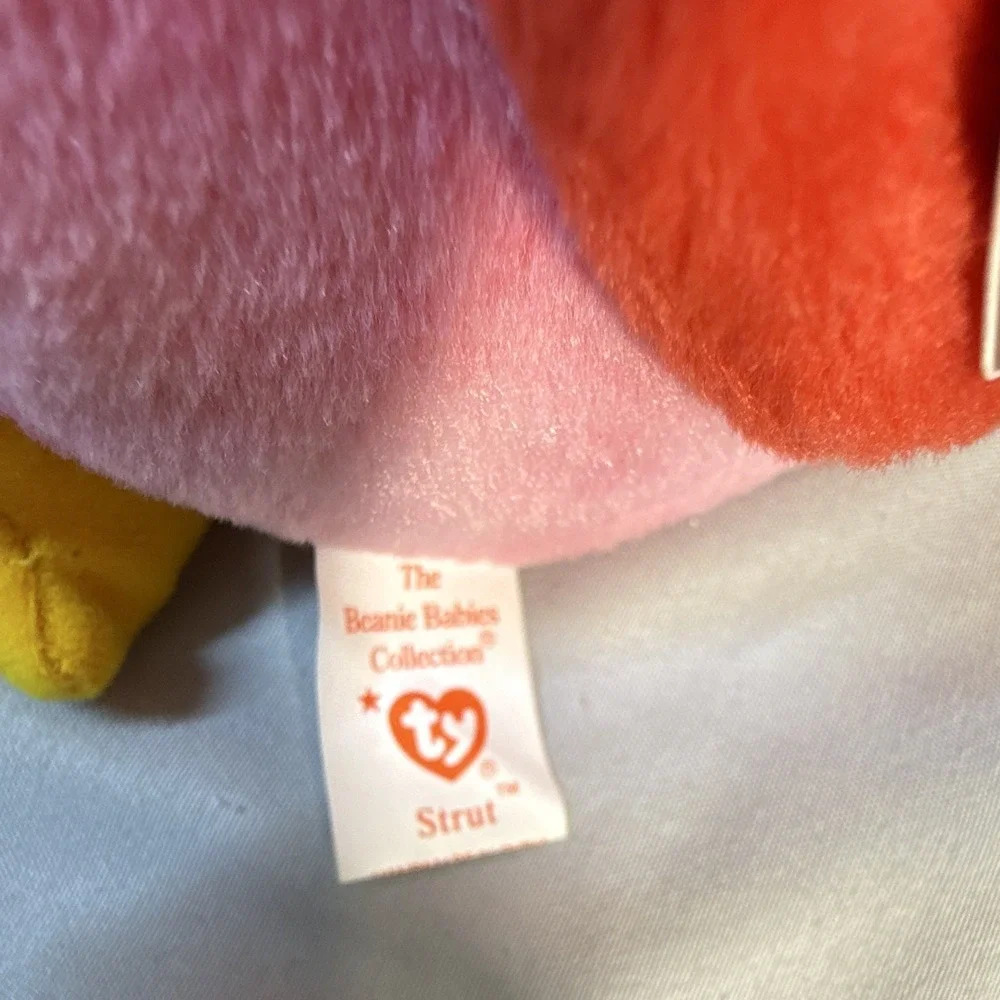 Ty Beanie Babies Strut Rooster Plush Retired Vintage 1996 MPN Strut